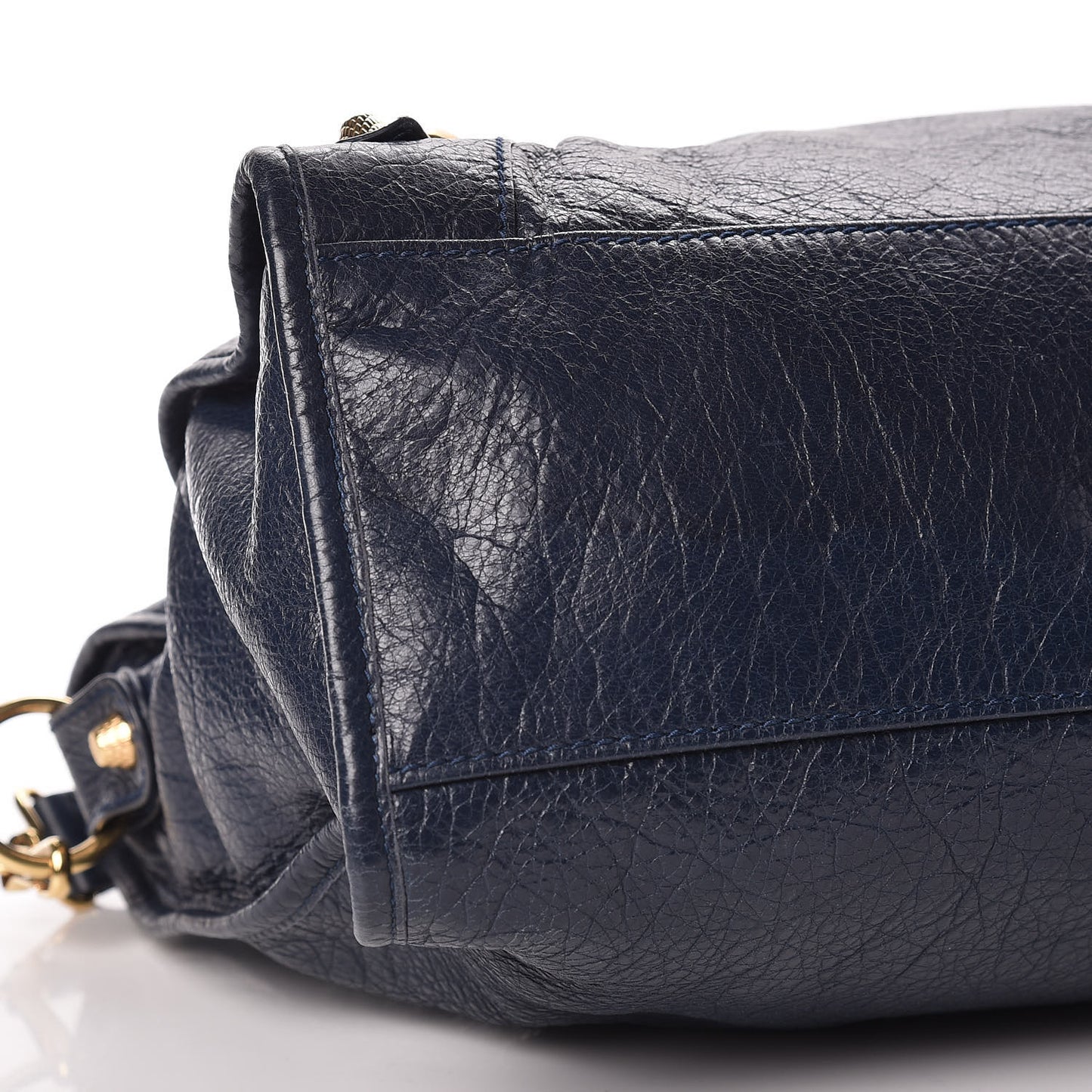 Agneau Giant 12 Gold Hardware City Bleu Obscur