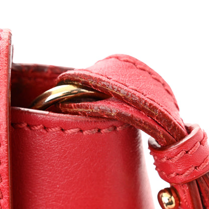 Salvatore Ferragamo Calfskin Abbey Crossbody Shoulder Bag Red 16 of 17