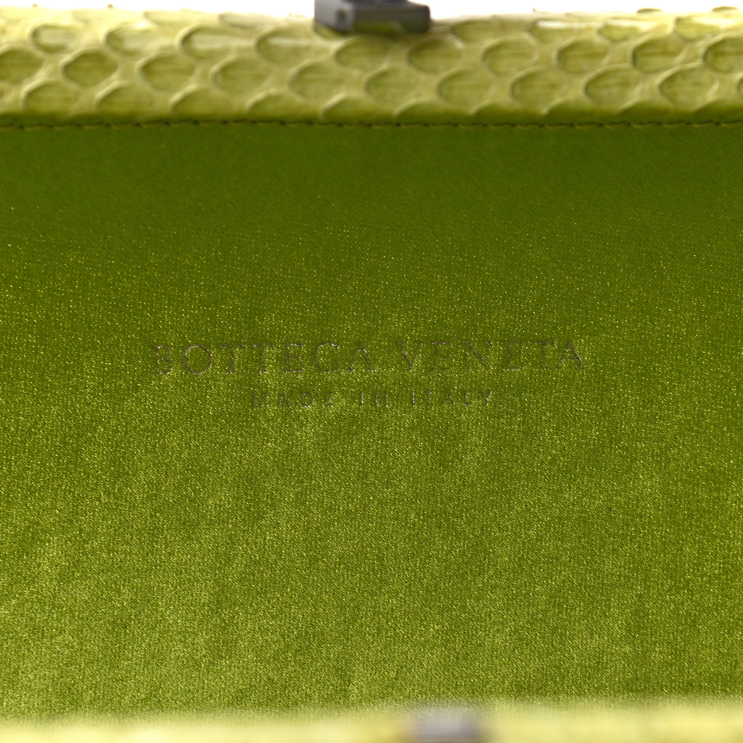 Satin Intreccio Impero Ayers Stretch Knot Clutch Assenzio