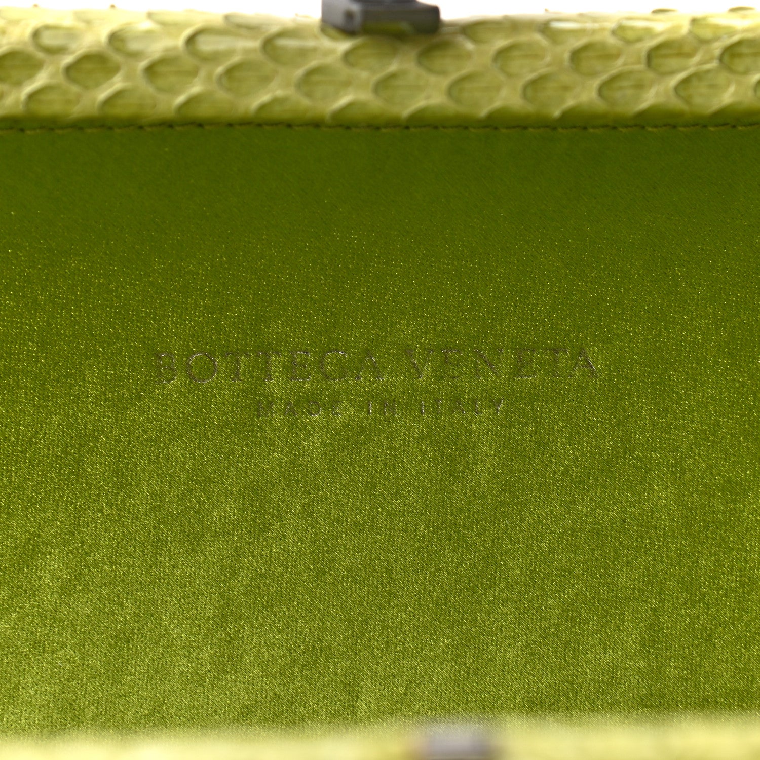 Bottega Veneta Satin Intreccio Impero Ayers Stretch Knot Clutch Assenzio 6 of 7
