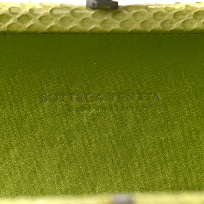 Bottega Veneta Satin Intreccio Impero Ayers Stretch Knot Clutch Assenzio 6 of 7