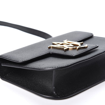 Alexander McQueen Grained Calfskin Small Insignia Flap Black 8 of 10
