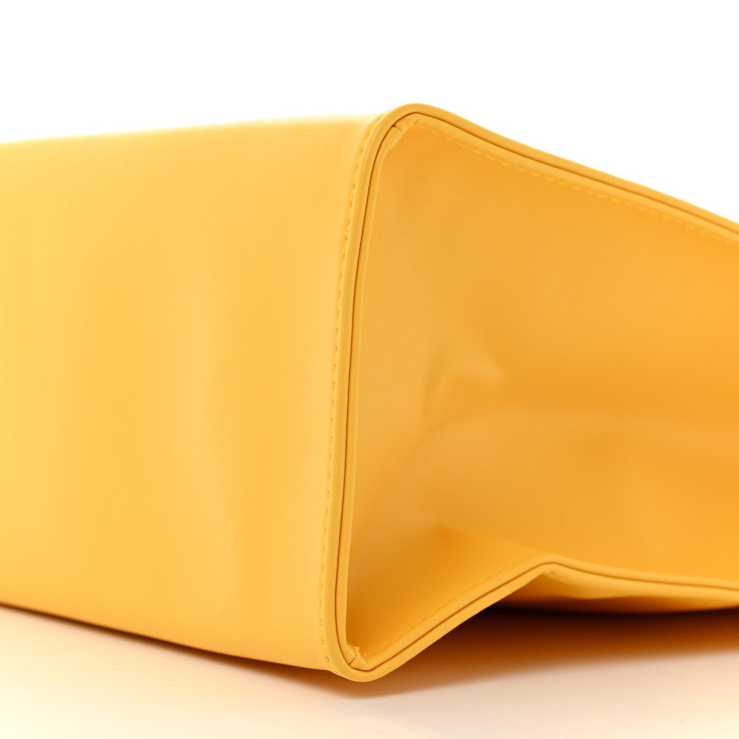 Telfar Vegan Leather Medium Shopping Bag Yellow 10 of 10