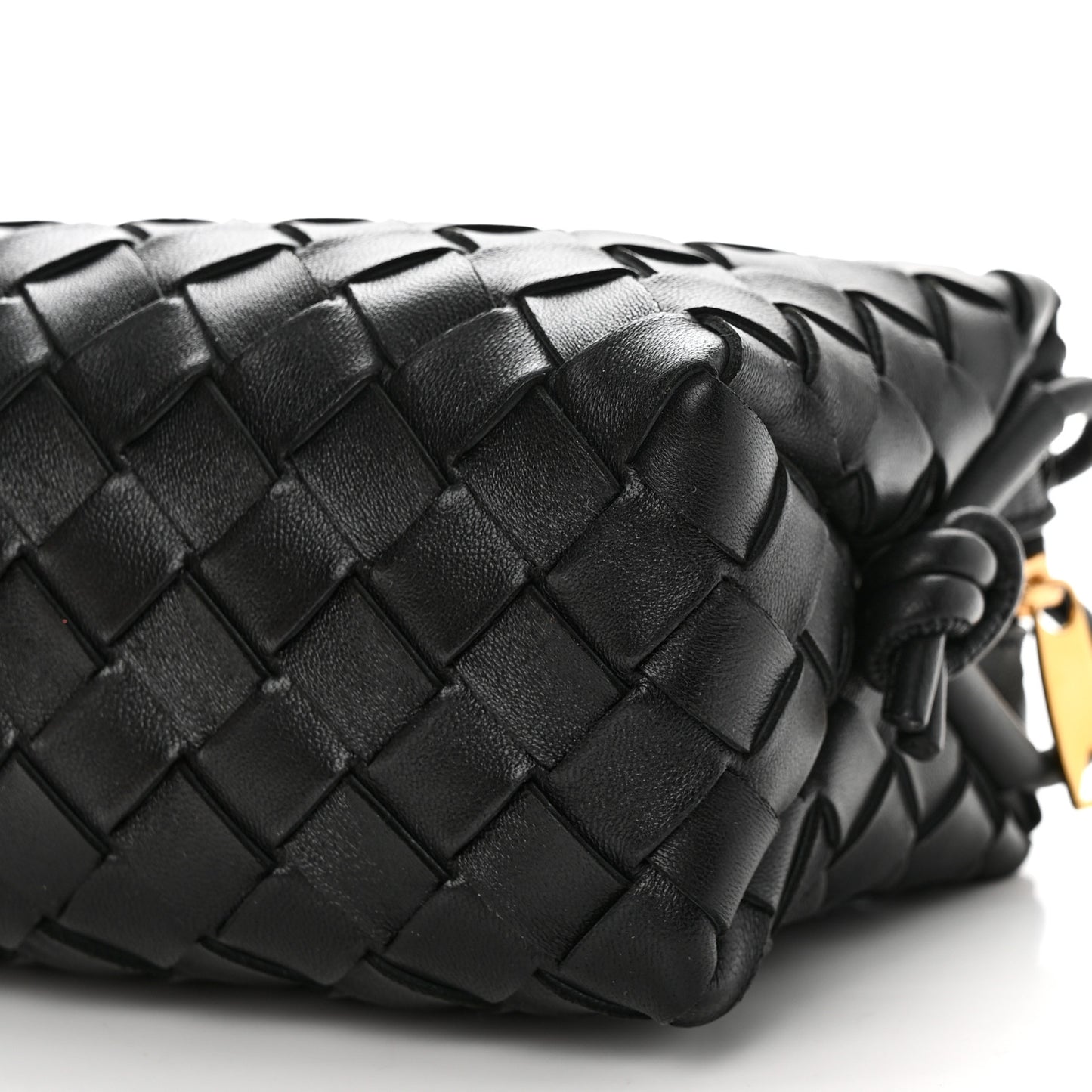 Nappa Intrecciato Mini Loop Camera Bag Black