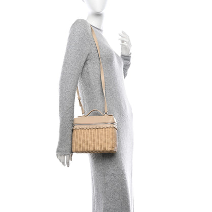 Loro Piana Wicker Calfskin North South L19 Extra Pocket Pouch Ivory 2 of 9