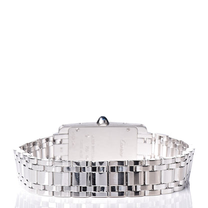 Cartier 18K White Gold 19mm Tank Americaine Quartz Watch 5 of 8