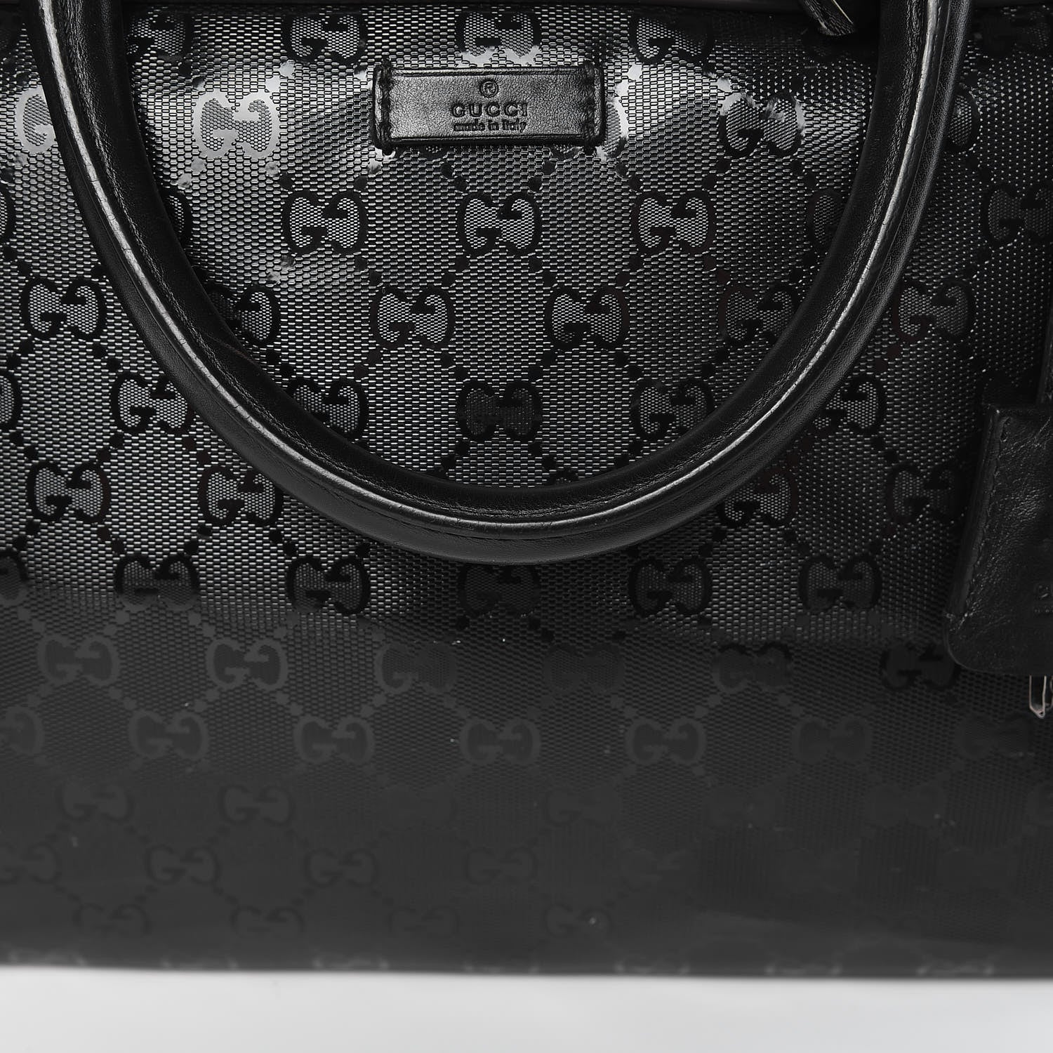 Gucci Imprime Monogram Medium Travel Bag Black 11 of 25