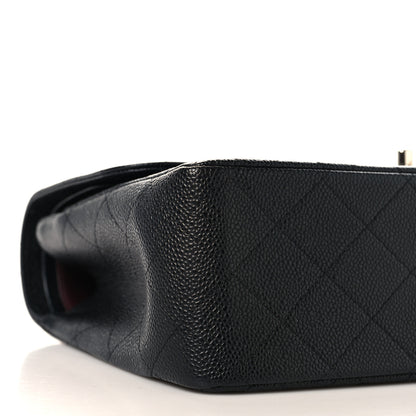 Chanel Caviar Quilted Jumbo Double Flap Black 9 of 10