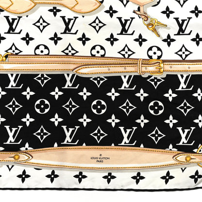 Louis Vuitton Silk Monogram Confidential Square Scarf Black 4 of 8