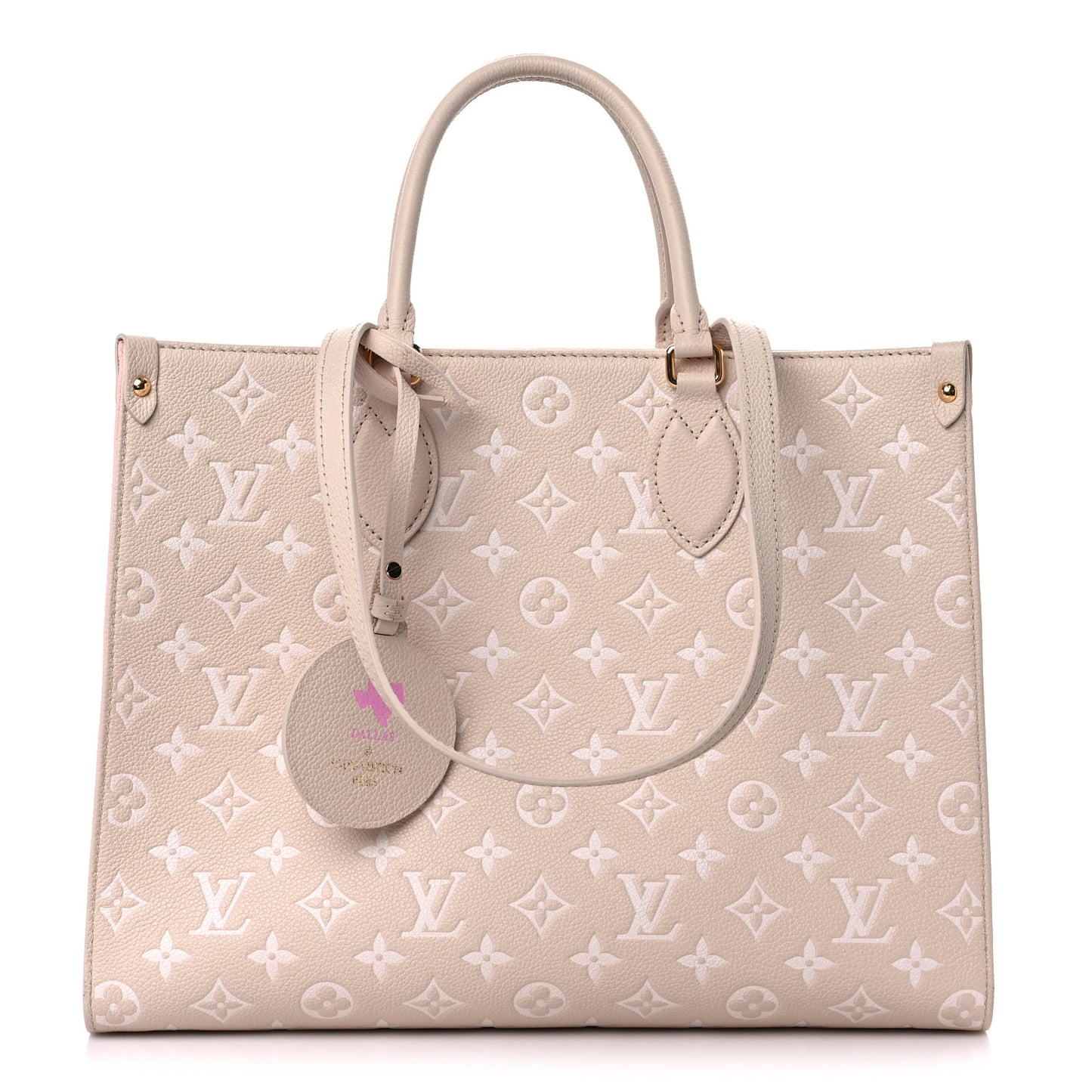 Empreinte Monogram Spring In The City Onthego MM Beige Pink Yellow