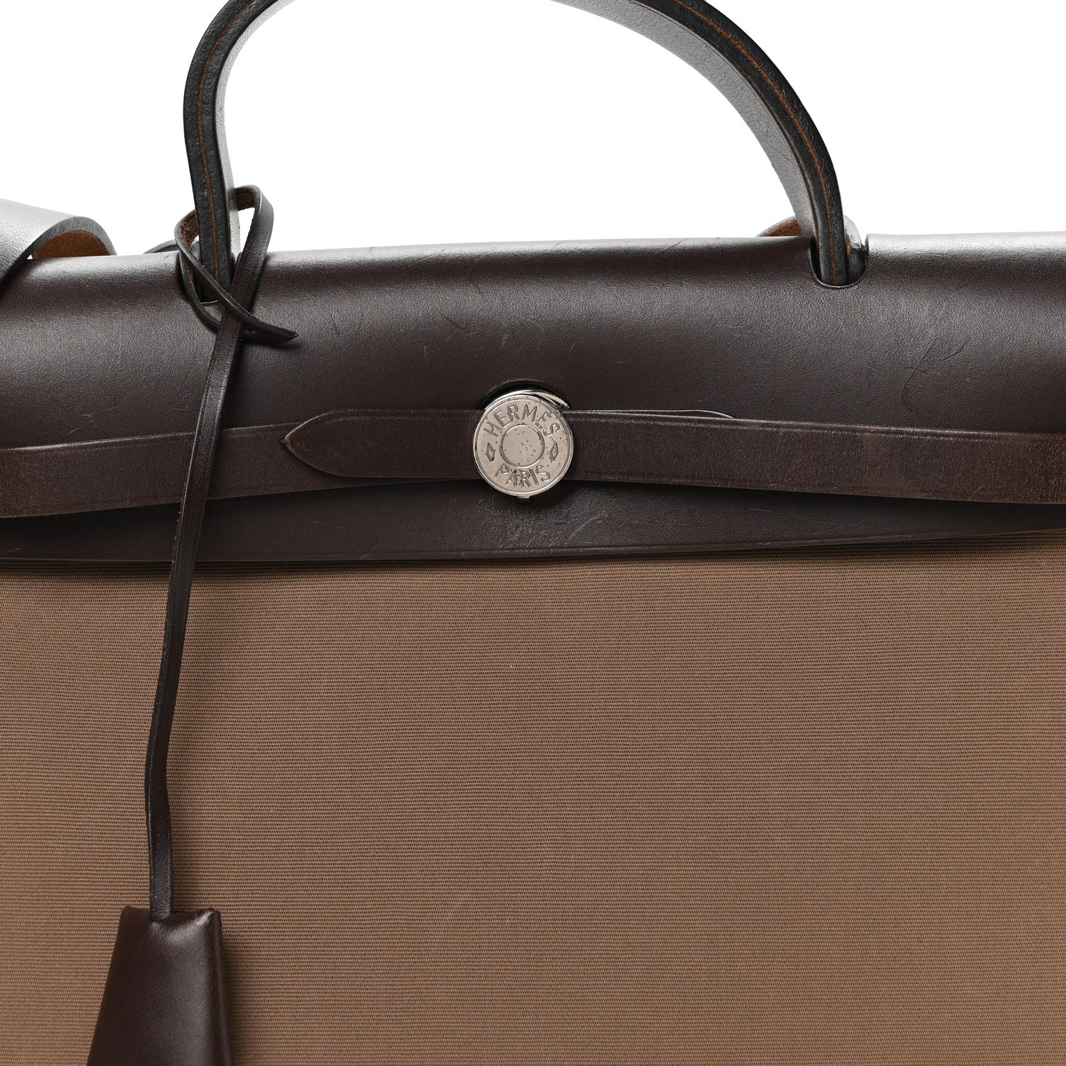 Hermes Vache Hunter Toile Herbag Zip 31 PM Etoupe Ebene 9 of 11