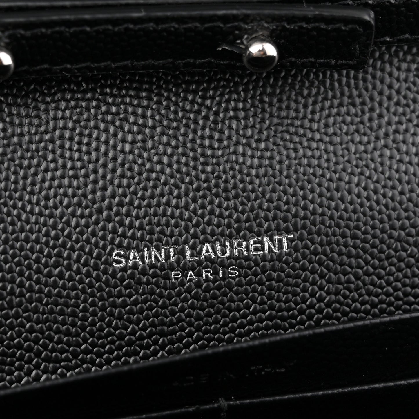 Grain De Poudre Matelasse Chevron Monogram Chain Wallet Black