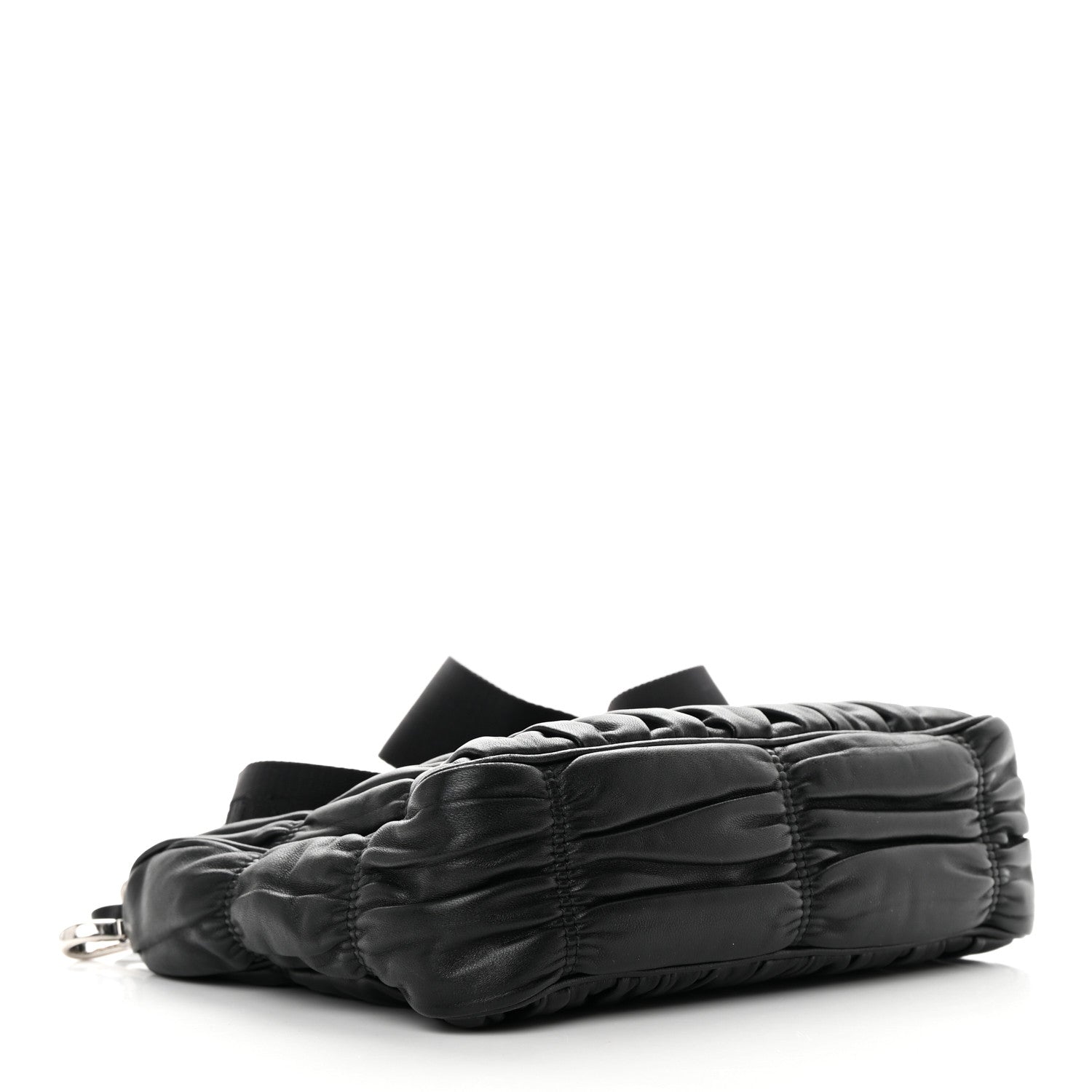 Prada Nappa Gaufre Re-Edition 2005 Shoulder Bag Black 4 of 12