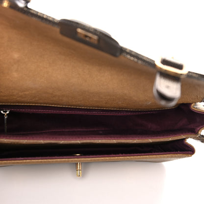 Chanel Iridescent Calfskin Back To School Messenger Flap Dark Gold 6 of 13