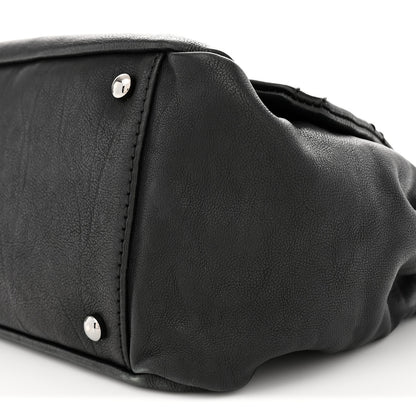 Chanel Calfskin Diamond Stitch Accordion Flap Black 10 of 12