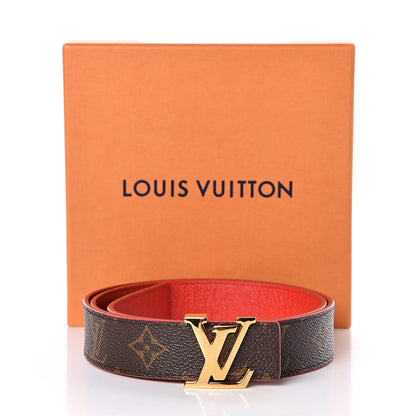 Louis Vuitton Monogram 30mm LV Initiales Reversible Belt 85 34 Coquelicot 8 of 8