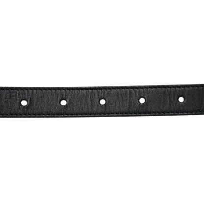 Gucci Moon Calfskin Pearl Double G 20mm Belt 80 32 Black Cream 3 of 5