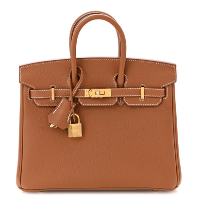 Hermes Togo Birkin 25 Gold 1 of 10