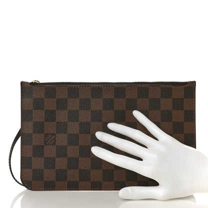 Louis Vuitton Damier Ebene Neverfull MM GM Pochette 2 of 9