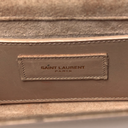 Saint Laurent Smooth Calfskin Small Classic Monogram Kate Tassel Satchel Dark Beige 8 of 10
