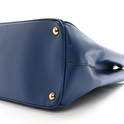 Prada Saffiano Large Galleria Double Zip Tote Bluette 9 of 11
