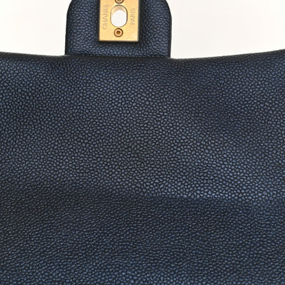 Chanel Iridescent Caviar Quilted Mini My Perfect Flap Dark Blue 14 of 15