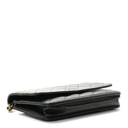 Chanel Caviar Quilted Wallet On Chain WOC Black 4 of 9