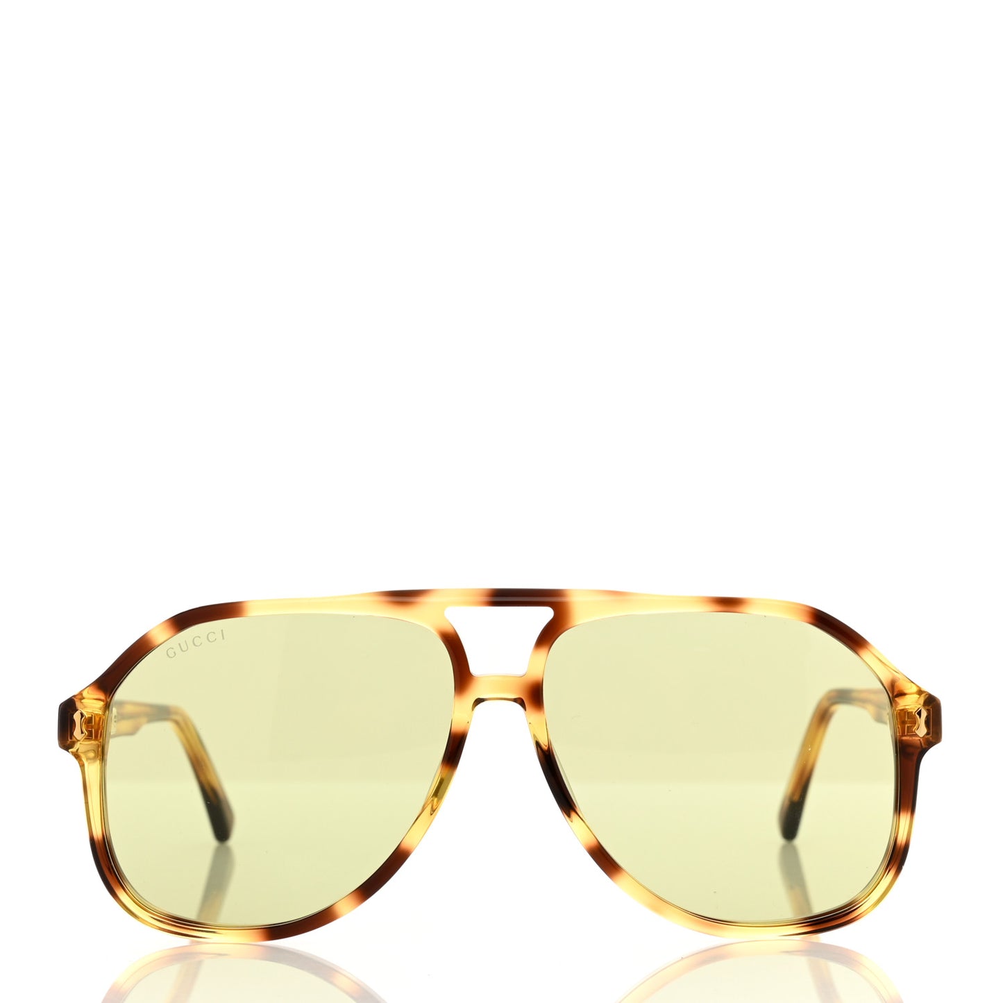 Acetate Aviator Sunglasses GG0142S Tortoise