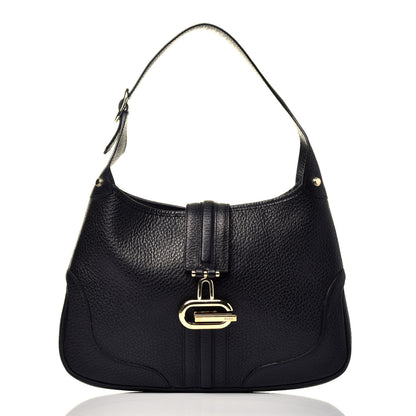 Gucci Calfskin Junco Small Hobo Black 1 of 9