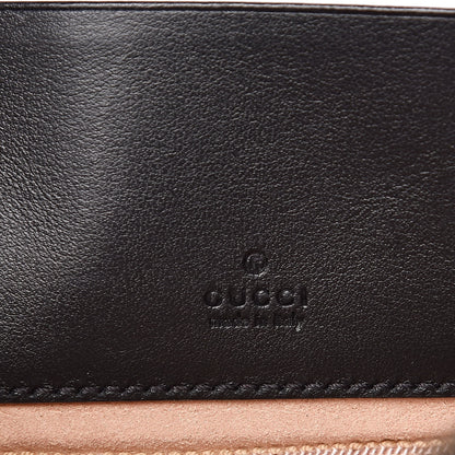 Gucci Calfskin Matelasse Mini GG Marmont Chain Crossbody Bag Black 6 of 10