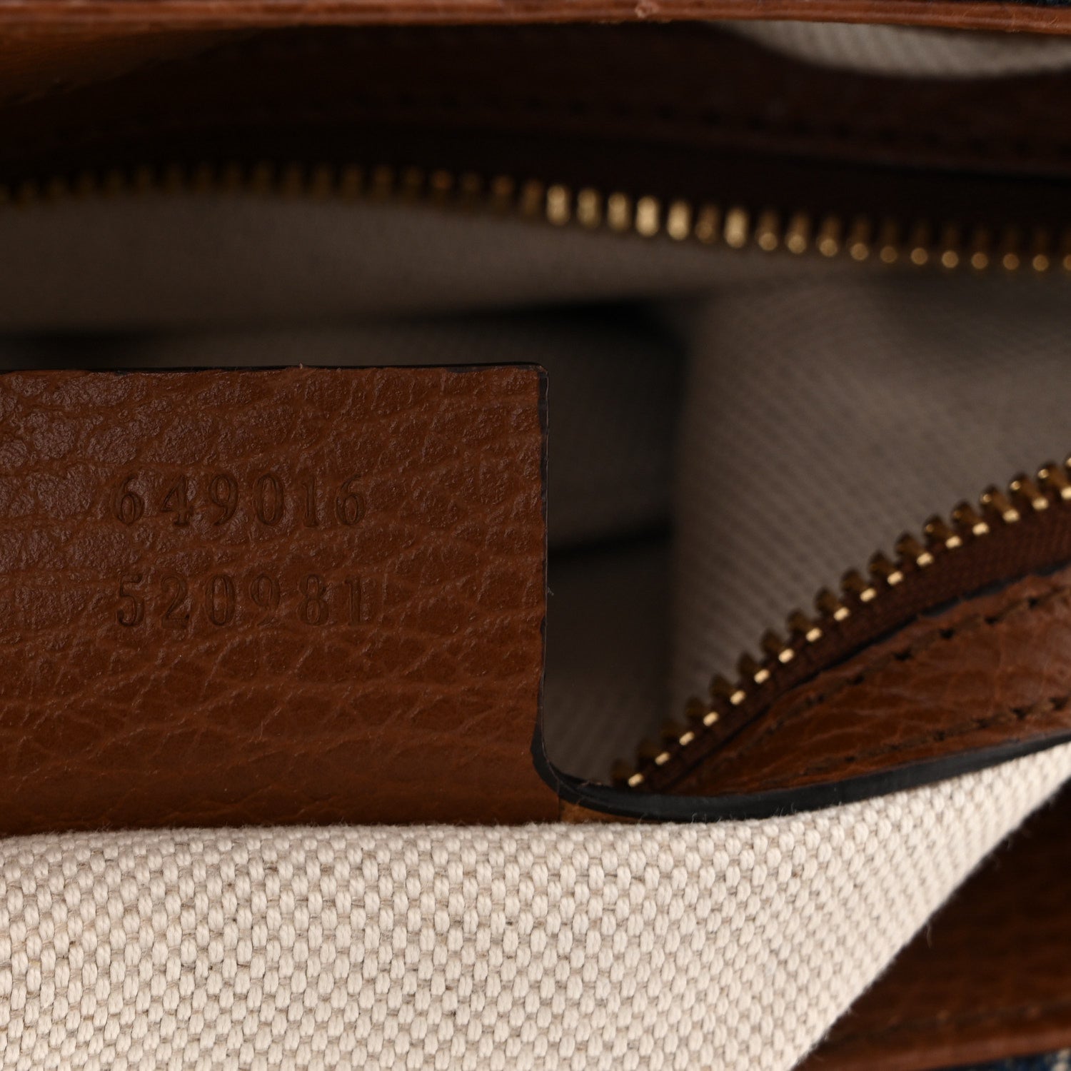 Gucci New Denim GG Monogram Dollar Calfskin Medium Jackie 1961 Tote Blue Tea Cuir Epilog 7 of 11