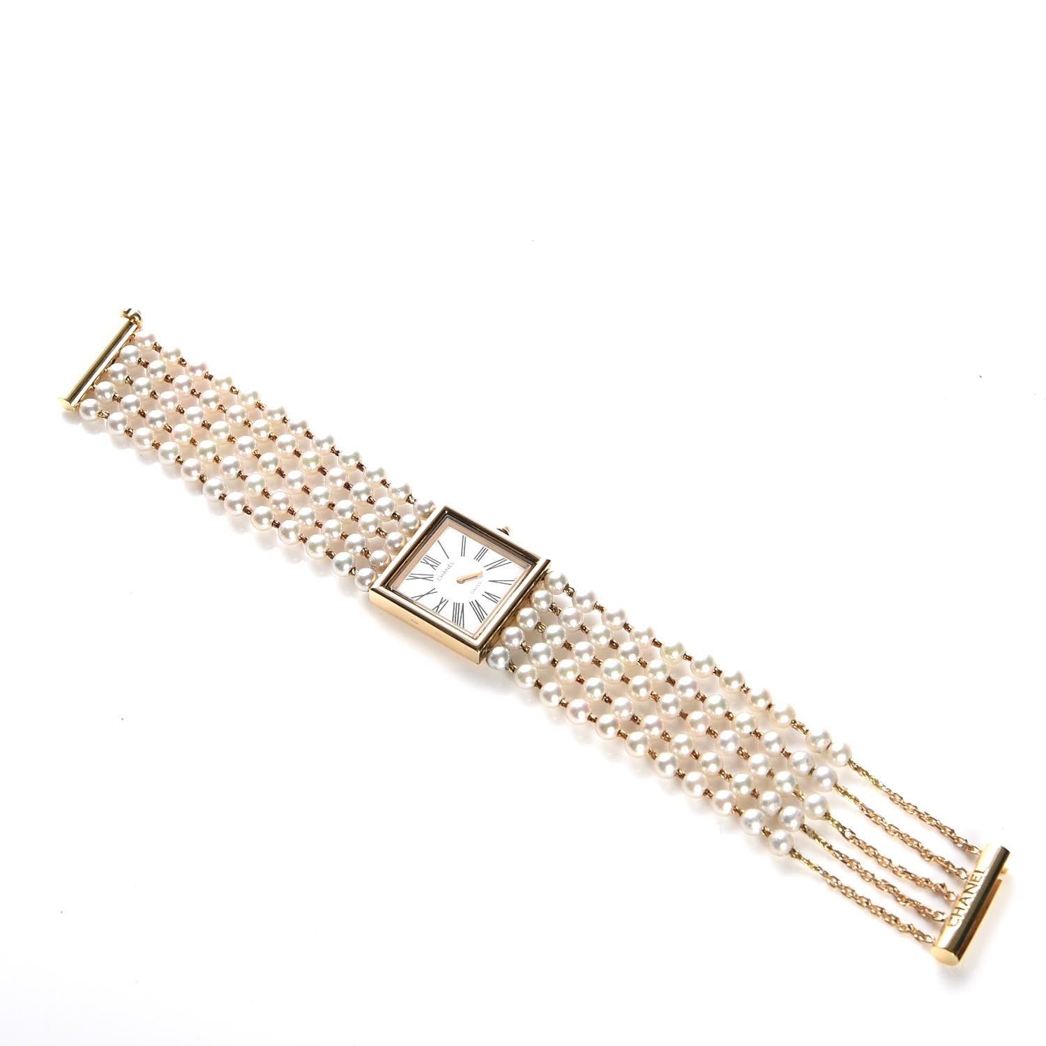 Chanel 18K Yellow Gold Pearl Mademoiselle Quartz Watch 8 of 8