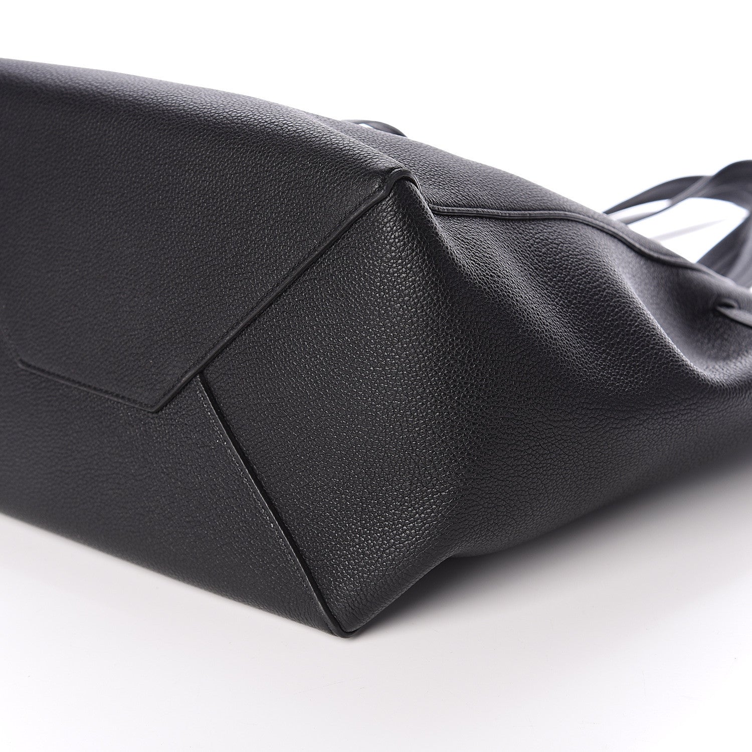Celine Soft Grained Calfskin Small Belt Cabas Phantom Black 8 of 8