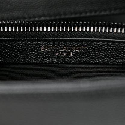 Saint Laurent Grain De Poudre Medium West Hollywood Monogram Fold-Over Black 6 of 11