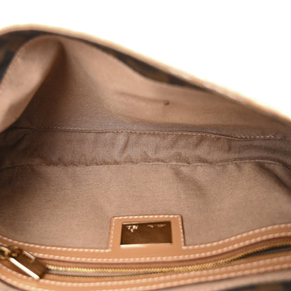 Fendi Calfskin Woven Baguette Cammelo Beige 5 of 10