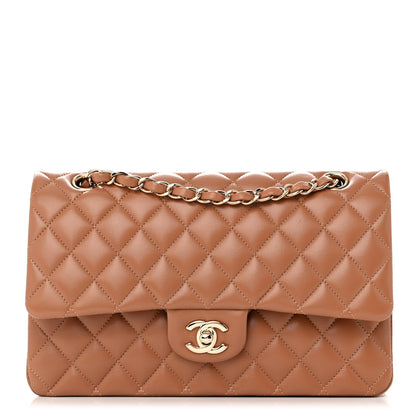 Chanel Lambskin Quilted Medium Double Flap Brown 1 of 11