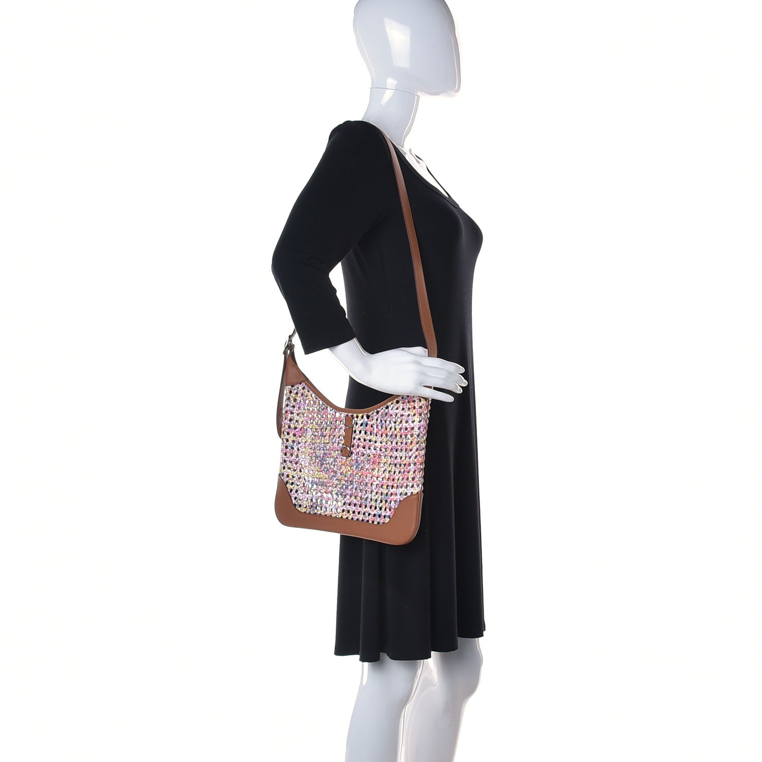 Hermes Swift Faubourg Rainbow Silky Trim 31 Multicolor Rose Sakura Gold 2 of 11