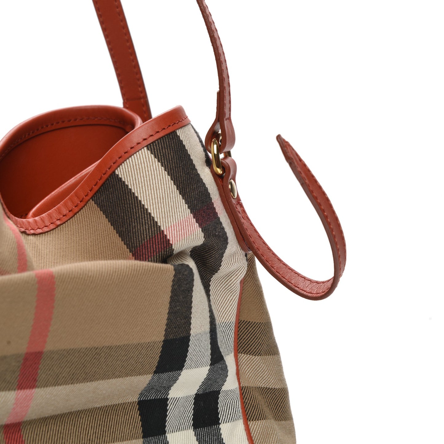 House Check Small Canterbury Tote Bright Russet