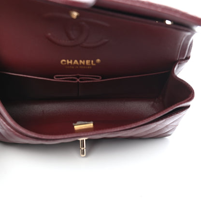 Chanel Caviar Quilted Small Double Flap Burgundy 4 of 8