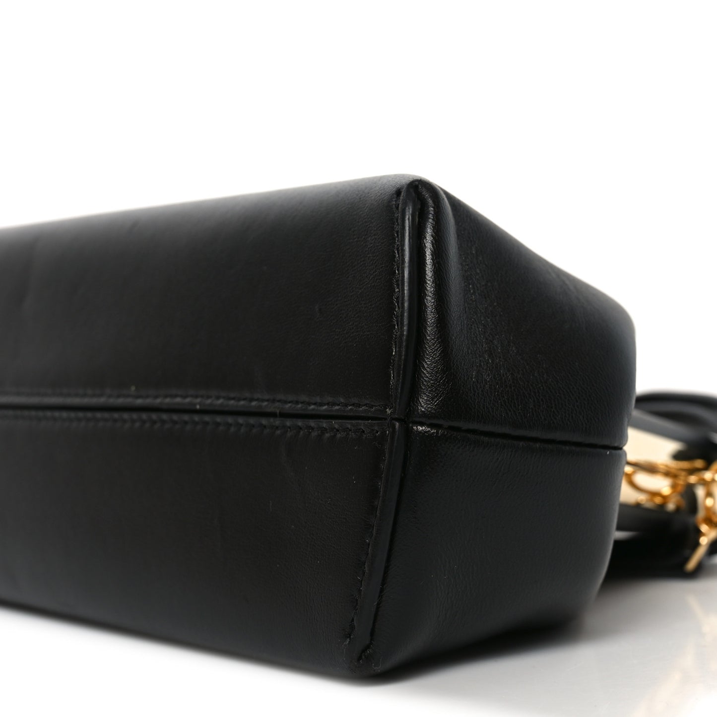 Shiny Nappa Small Fendi First Black