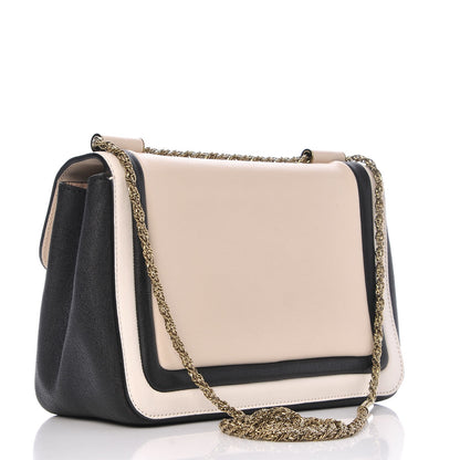 Chloe Goatskin Medium Elsie Shoulder Bag Black White 3 of 7