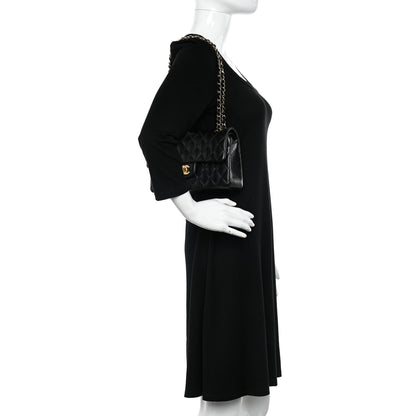 Chanel Lambskin Quilted Small Double Flap Black 2 of 10