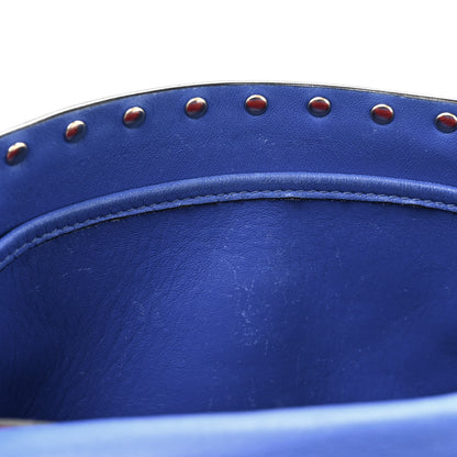 Valentino Garavani Nappa Medium Rockstud Spike Shoulder Bag Acid Blue 11 of 15