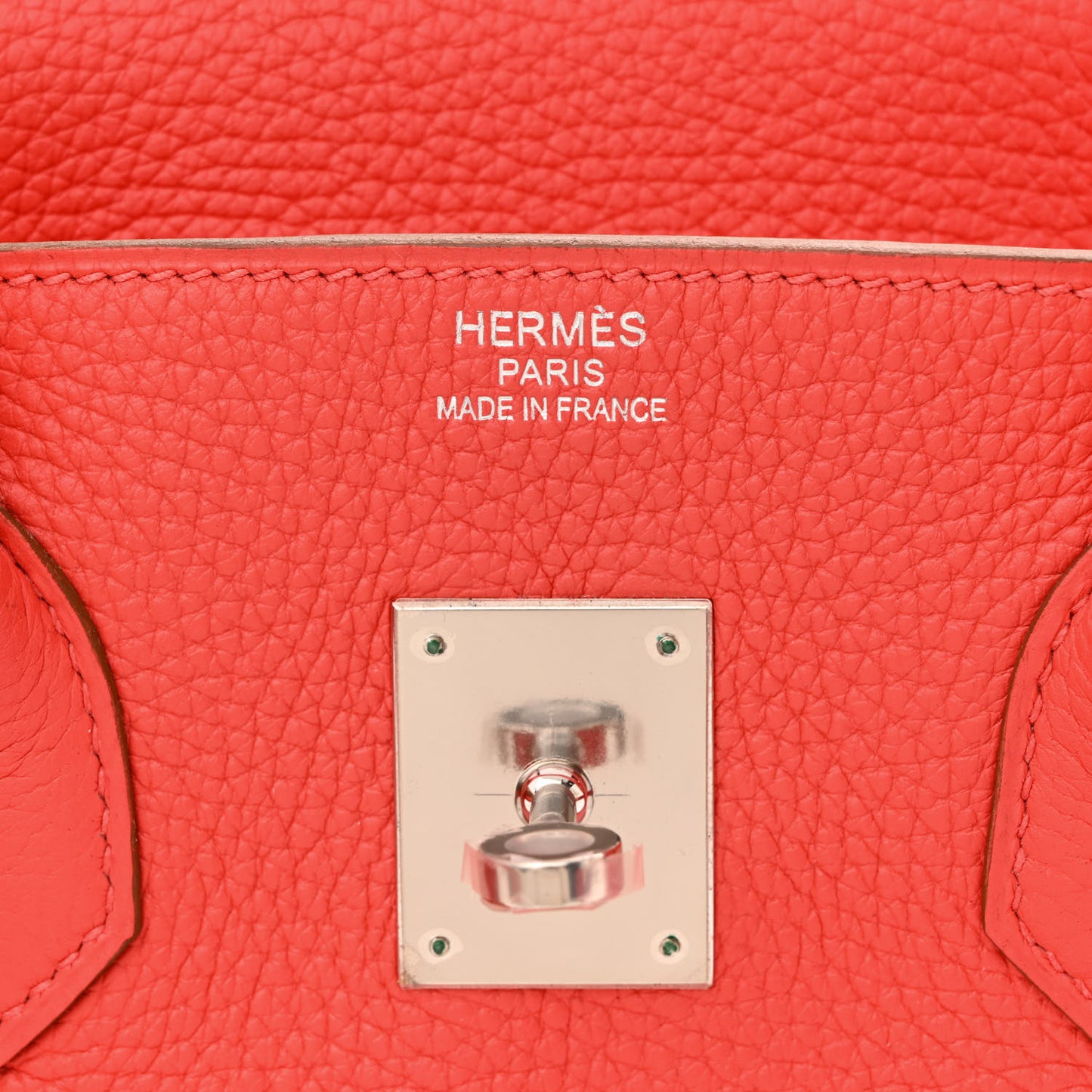 Togo Birkin 35 Rouge Pivoine