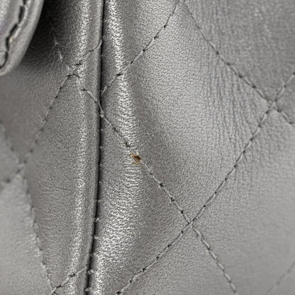 Chanel Metallic Lambskin Quilted Mini Rectangular Flap Silver 11 of 12