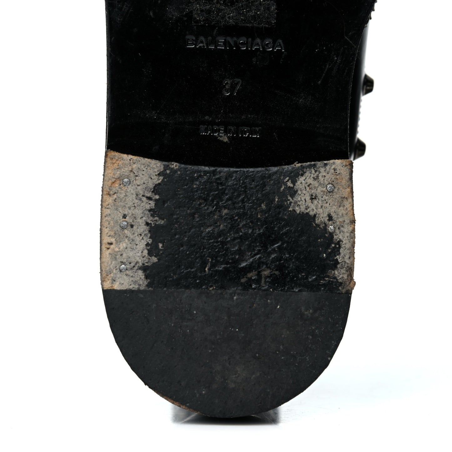 Calfskin Womens Studded Chelsea Boots 37 Black