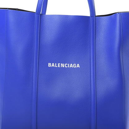 Balenciaga Smooth Calfskin Logo Double Sided Small Everyday Tote Bleu Prim Black 8 of 8