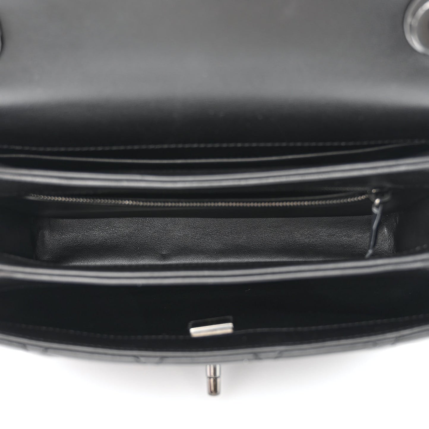Lambskin Quilted Small Trendy CC Dual Handle Flap Bag So Black