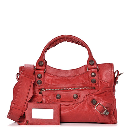Balenciaga Agneau Giant 21 Rose Gold Hardware City Rouge Coquelicot 1 of 15