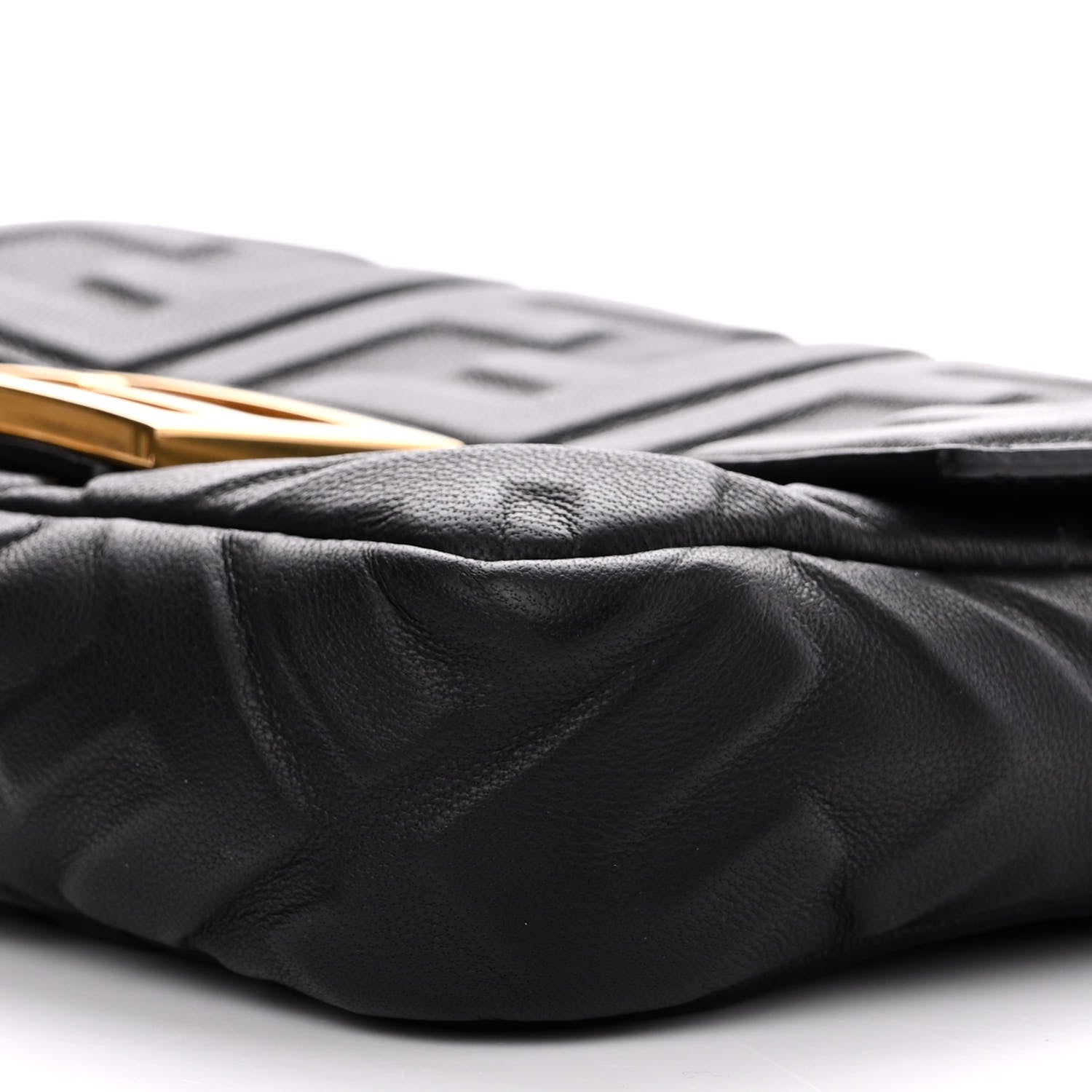 Fendi Nappa FF 1974 Embossed Mini Baguette Black 10 of 10